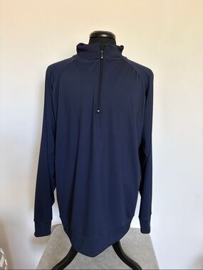 FootJoy Nylon Navy Half-Zip Pullover Size XXL